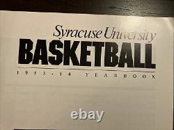 One Of A Kind 1983/84 Signed Syracuse Orange Basketball Yearbook Pearl +