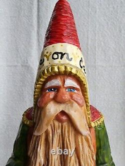 One Of A Kind 1995 Harmonius Musical Handcarved Father Christmas Paul Bolinger