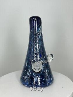 One Of A Kind 7 Blue Cone Glass bong Signed & dated