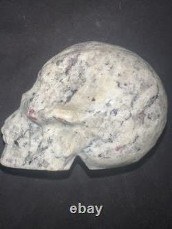 One Of A Kind Amandine Garnet & Pyrite Skull. 1.3 pounds