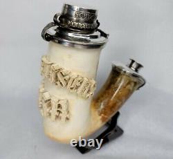 One Of A Kind Antique German Meerschaum Tobacco Pipe, From The German Empire