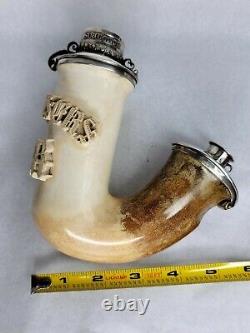 One Of A Kind Antique German Meerschaum Tobacco Pipe, From The German Empire