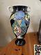 One Of A Kind Art Deco Helen Slater Zager Ceramic Vase, Brightly Colored Birds