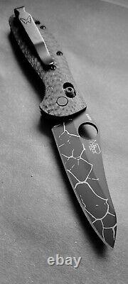 One Of A Kind Benchmade Lightning Mini Griptilian Cpm-s90v Carbon Fiber