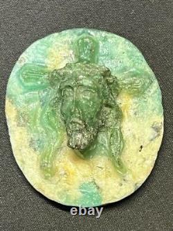 One Of A Kind Carving Of Jesus From Colombian Emerald