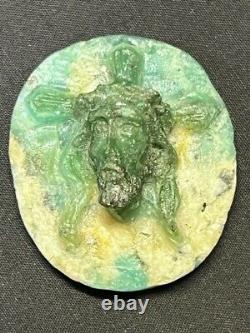One Of A Kind Carving Of Jesus From Colombian Emerald