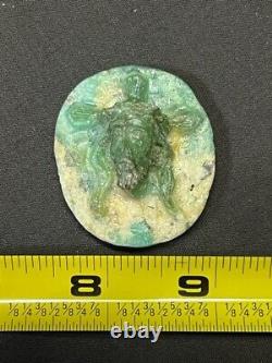 One Of A Kind Carving Of Jesus From Colombian Emerald