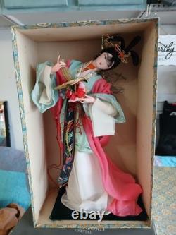 One Of A Kind Chinese Silk Doll. Hand Made. Geisha Doll