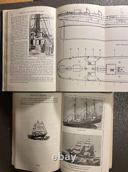 One Of A Kind Collection Of 14 Model Sailing Ship Books (2,300 Total Pages)