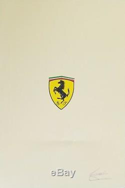 One Of A Kind Enzo Ferrari Hand Signed Fold Open Brochure Todd Mueller COA