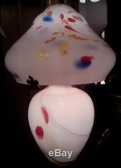 One Of A Kind European Hand Blown Glass Lamp