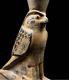 One Of A Kind Falcon-headed God Horus Wearing Double Crown Of Egypt