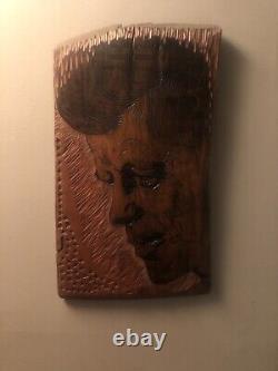 One Of A Kind Hand Carved Portrait John F Kennedy In Oak