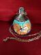 One Of A Kind Hand Crafted Native American Zuni Tobacco Flask