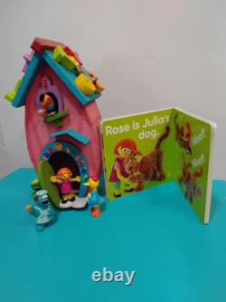 One Of A Kind Handcrafted Vintage Sesame Street Wooden House With RARE JULIA