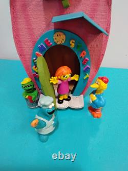 One Of A Kind Handcrafted Vintage Sesame Street Wooden House With RARE JULIA