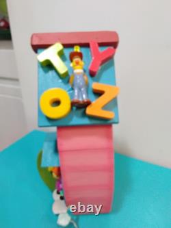 One Of A Kind Handcrafted Vintage Sesame Street Wooden House With RARE JULIA