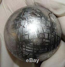 One Of A Kind Huge 44mm, 368 Gm Muonionalusta Etched Sphere