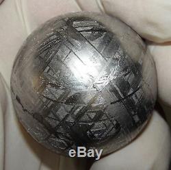 One Of A Kind Huge 44mm, 368 Gm Muonionalusta Etched Sphere