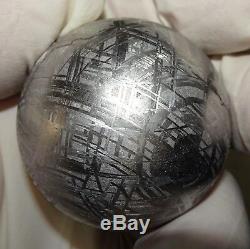 One Of A Kind Huge 44mm, 368 Gm Muonionalusta Etched Sphere