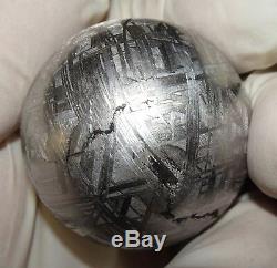 One Of A Kind Huge 44mm, 368 Gm Muonionalusta Etched Sphere