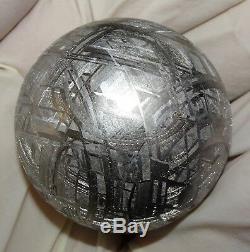 One Of A Kind Huge 46mm, 410 Gm Muonionalusta Etched Sphere