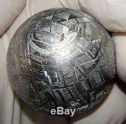 One Of A Kind Huge 46mm, 410 Gm Muonionalusta Etched Sphere