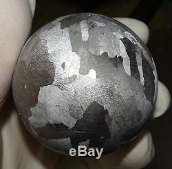 One Of A Kind Huge 47 MM Campo Del Cielo Etched Meteorite Sphere