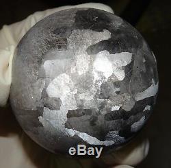 One Of A Kind Huge 47 MM Campo Del Cielo Etched Meteorite Sphere