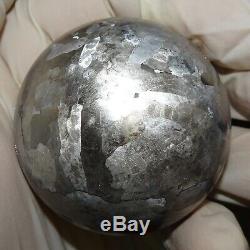 One Of A Kind Huge 52 MM Campo Del Cielo Etched Meteorite Sphere