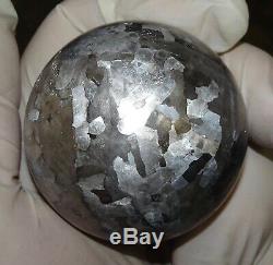 One Of A Kind Huge 52 MM Campo Del Cielo Etched Meteorite Sphere