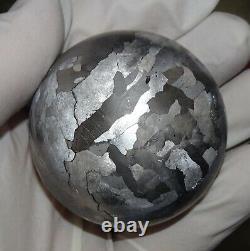 One Of A Kind Huge 53 MM Campo Del Cielo Etched Meteorite Sphere