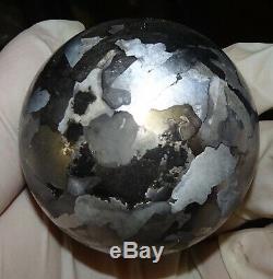 One Of A Kind Huge 53 MM Campo Del Cielo Etched Meteorite Sphere