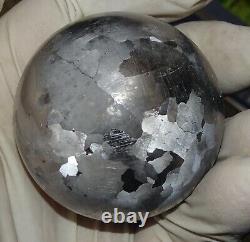 One Of A Kind Huge 54 MM Campo Del Cielo Etched Meteorite Sphere