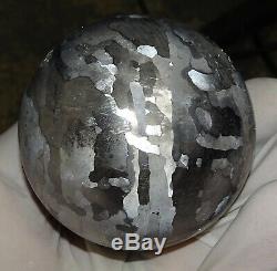 One Of A Kind Huge 56 MM Campo Del Cielo Etched Meteorite Sphere