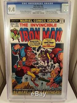 One Of A Kind Iron Man #55 Double Cover Mark Jeweler/diamond Insert Cgc 9.4/9.2