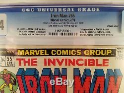 One Of A Kind Iron Man #55 Double Cover Mark Jeweler/diamond Insert Cgc 9.4/9.2
