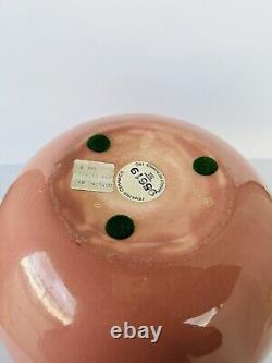 One Of A Kind Jenkins Large Peach Polished Vase 11 Tall 20circumference (RARE)