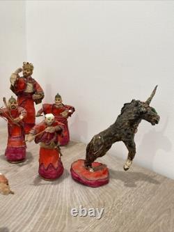 One Of A Kind Kingdom / War vintage paper mache antique Artist True Cahail