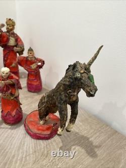 One Of A Kind Kingdom / War vintage paper mache antique Artist True Cahail