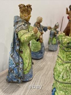 One Of A Kind Kingdom / War vintage paper mache antique Artist True Cahail