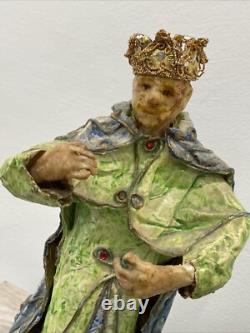 One Of A Kind Kingdom / War vintage paper mache antique Artist True Cahail