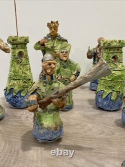 One Of A Kind Kingdom / War vintage paper mache antique Artist True Cahail