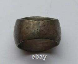 One Of A Kind Late Medieval Silver Gilded Ring Depicting A Griffin 1300-1400 Ad