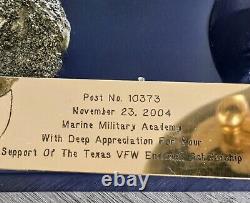 One Of A Kind Marine Military Appreciation Award. Texas, Military Memorabilia