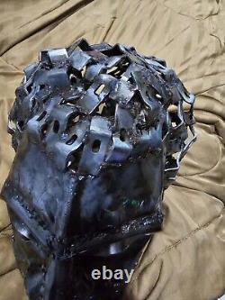 One Of A Kind Metal Head /Helmet