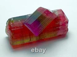 One Of A Kind Multi Color Tourmaline Crystal Natural Raw Specimen Matrix
