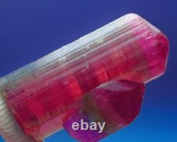 One Of A Kind Multi Color Tourmaline Crystal Natural Raw Specimen Matrix