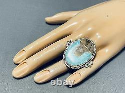One Of A Kind Navajo Turquoise Sterling Silver Monument Valley Ring