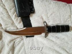 One Of A Kind Norman Bardsley Bowie Knife 18 & Sheath